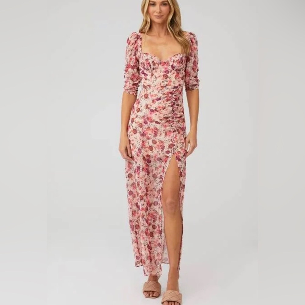 For Love and Lemons floral maxi dress size L
